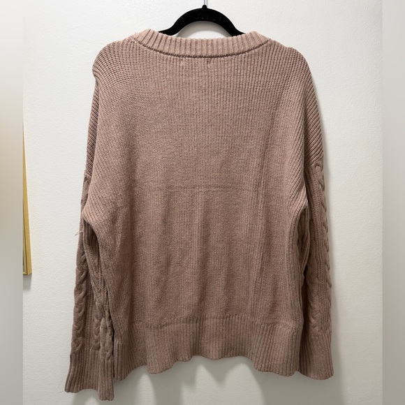 Cable Knit Crewneck Sweater - Picture 2 of 5